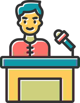 Press Conference Vector Icon