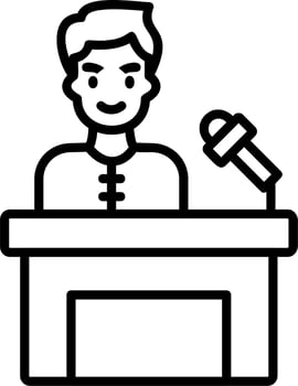 Press Conference Vector Icon