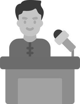 Press Conference Vector Icon