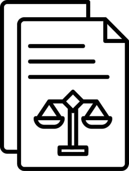 Legal Document Vector Icon