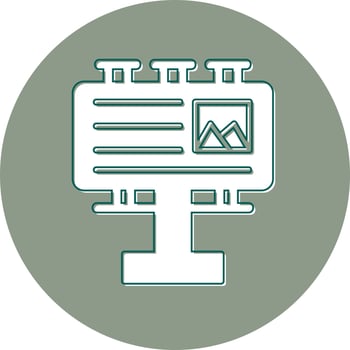 Billboard Vector Icon