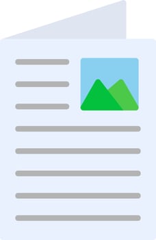 Flyer Vector Icon