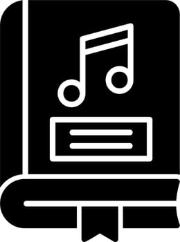 Music Book Vector Icon