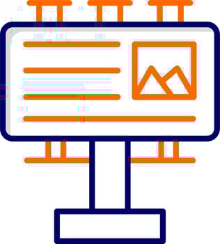 Billboard Vector Icon