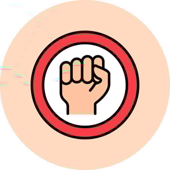 No Racism Vector Icon