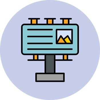 Billboard Vector Icon