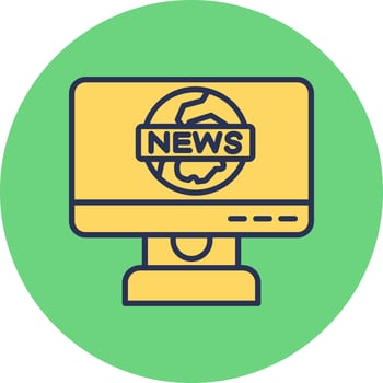 News Report Vector Icon