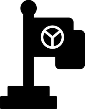 Peace Flag Vector Icon