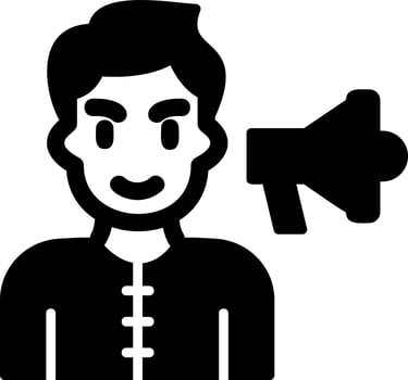 Men Protest Vector Icon