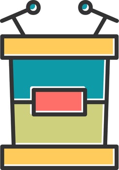 Tribune Vector Icon