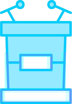 Tribune Vector Icon