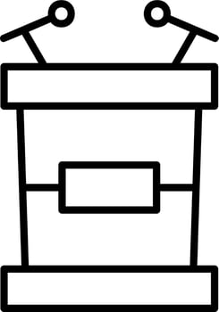 Tribune Vector Icon