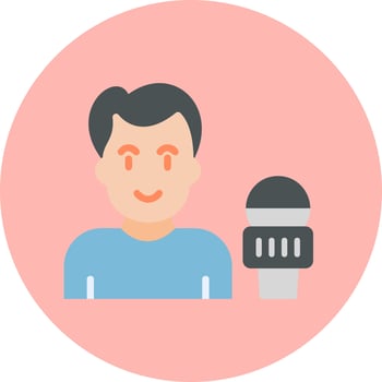News reporter Vector Icon