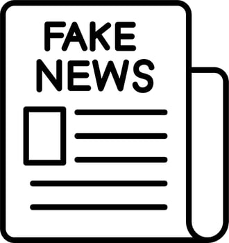 Fake News Vector Icon