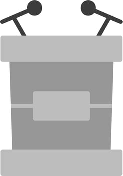 Tribune Vector Icon