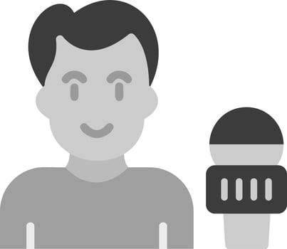 News reporter Vector Icon