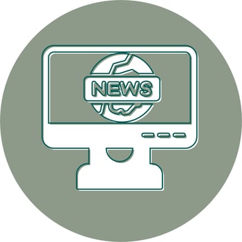 News Report Vector Icon
