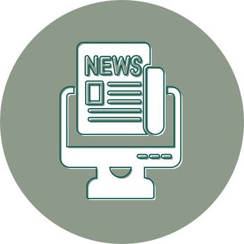 Live News Vector Icon