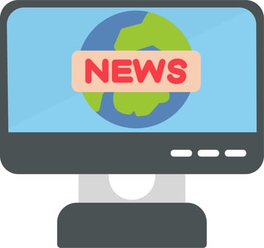 News Report Vector Icon