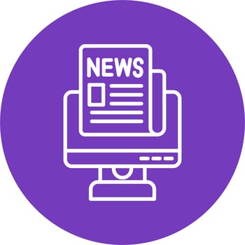 Live News Vector Icon