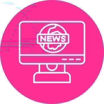 News Report Vector Icon