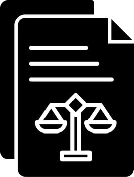 Legal Document Vector Icon
