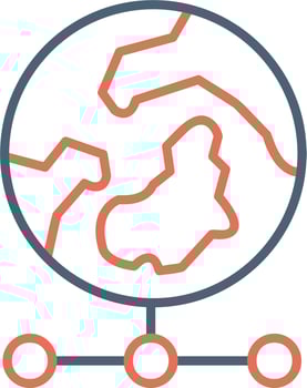 World Grid Vector Icon