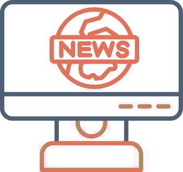 News Report Vector Icon