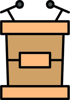 Tribune Vector Icon