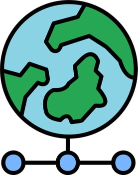 World Grid Vector Icon