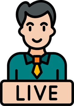 Live News Vector Icon