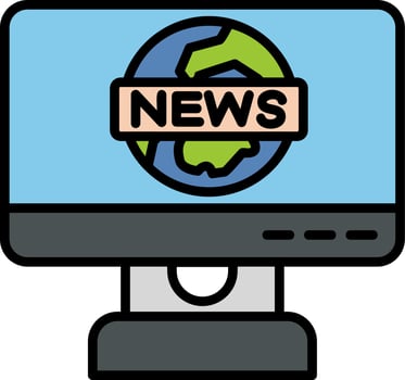 News Report Vector Icon