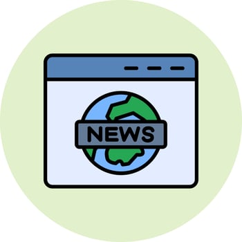 News Report Vector Icon