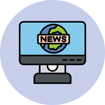 News Report Vector Icon