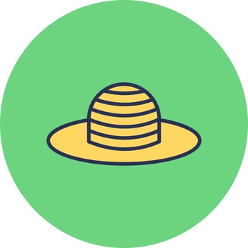 Sun Hat Vector Icon