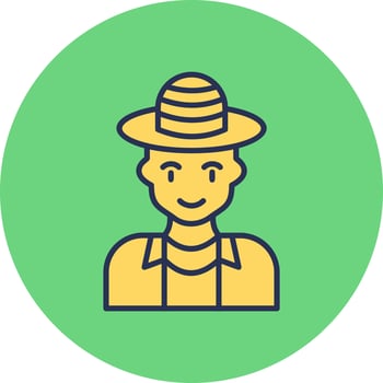 Tourist man Vector Icon