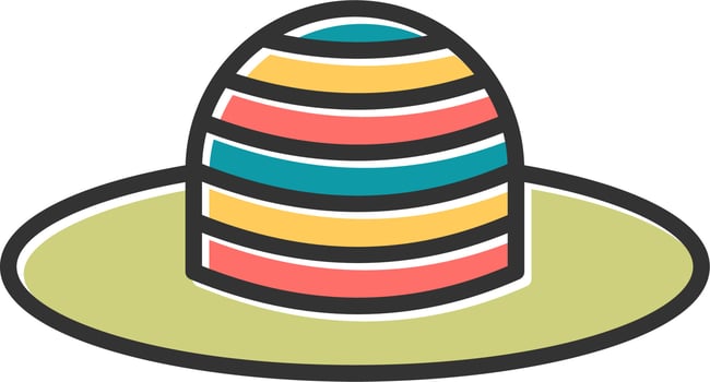 Sun Hat Vector Icon