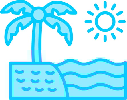 Beach Vector Icon