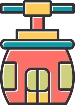 Cableway Vector Icon