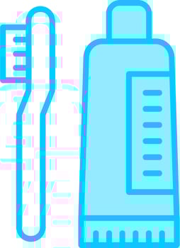 Tooth Cleaning Vector Icon