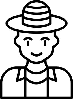 Tourist man Vector Icon