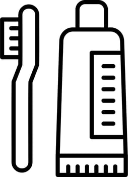 Tooth Cleaning Vector Icon