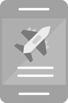 Plane Ticket booking Vector Icon