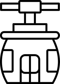 Cableway Vector Icon