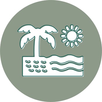 Beach Vector Icon