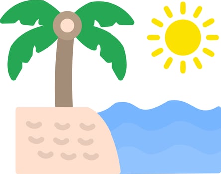 Beach Vector Icon