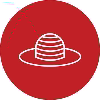 Sun Hat Vector Icon