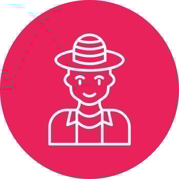 Tourist man Vector Icon