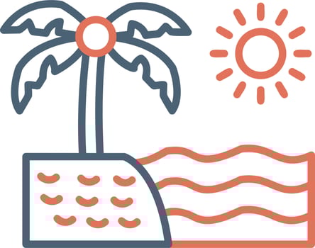 Beach Vector Icon