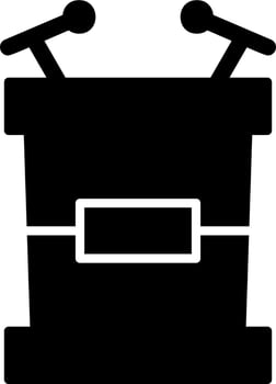 Tribune Vector Icon